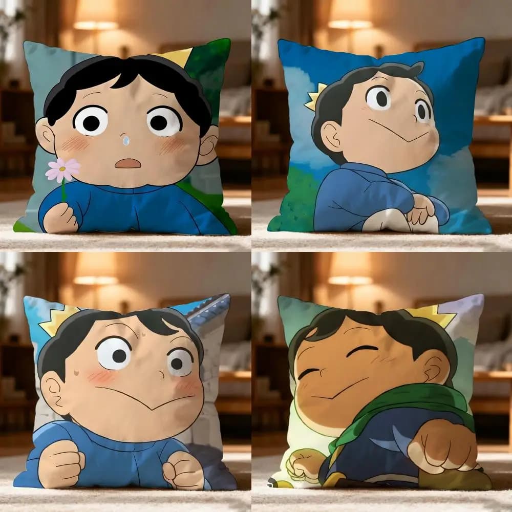 R-ranking Of K-Kings ANIMATION Pillow Case Cushion Cover Soft Washable Pillow Case Multi-Scene For Couch Bed Travel Office Use