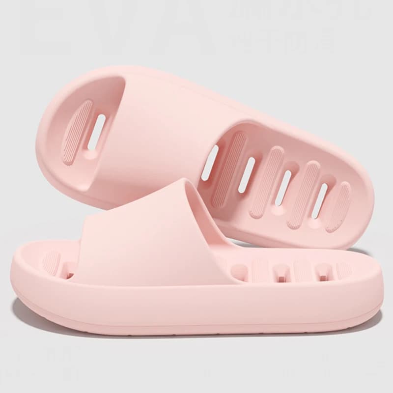 Pantofole da bagno da donna per interni, leggere, in EVA, con suola morbida, antiscivolo, tinta unita