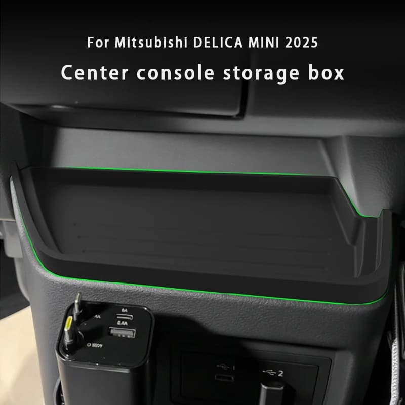 Tappetino Organizzatore in Silicone per Vano Portaoggetti Console Centrale per Mitsubishi Delica Mini 2025, Accessori Interni Auto