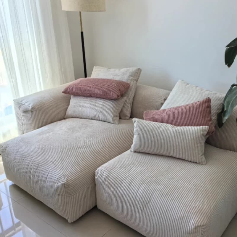 Divano modulare Divano Chaise longue Divani angolari pigri Rilassante Soffio Blocco Divano in velluto a coste Divani del soggiorno Mobili per la casa Poltrona