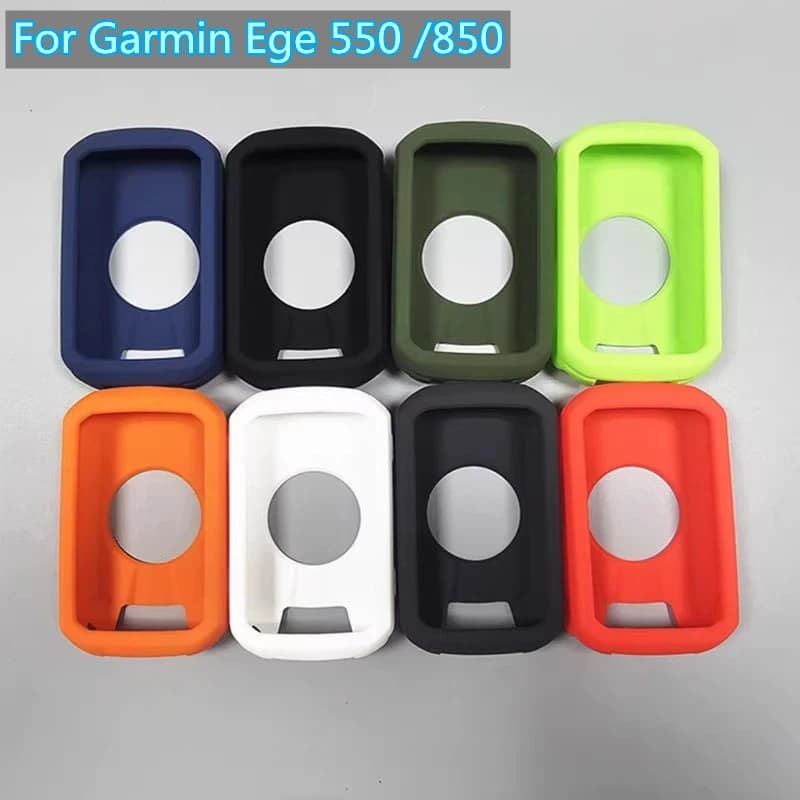 Custodia per Garmin Edge 550 850 con pellicola in vetro temperato, nuova custodia in silicone e protezione schermo per computer GPS Garmin Edge 550 Edge 850