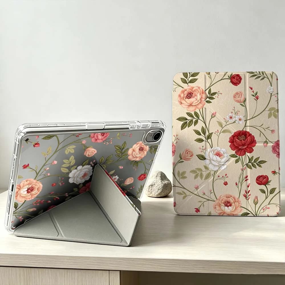 Fresh Floral Pattern For Huawei MatePad Pro SE Air 12X Honor Pad 9 V9 GT X9a X9 Foldable 3Y Tablet Case Soft