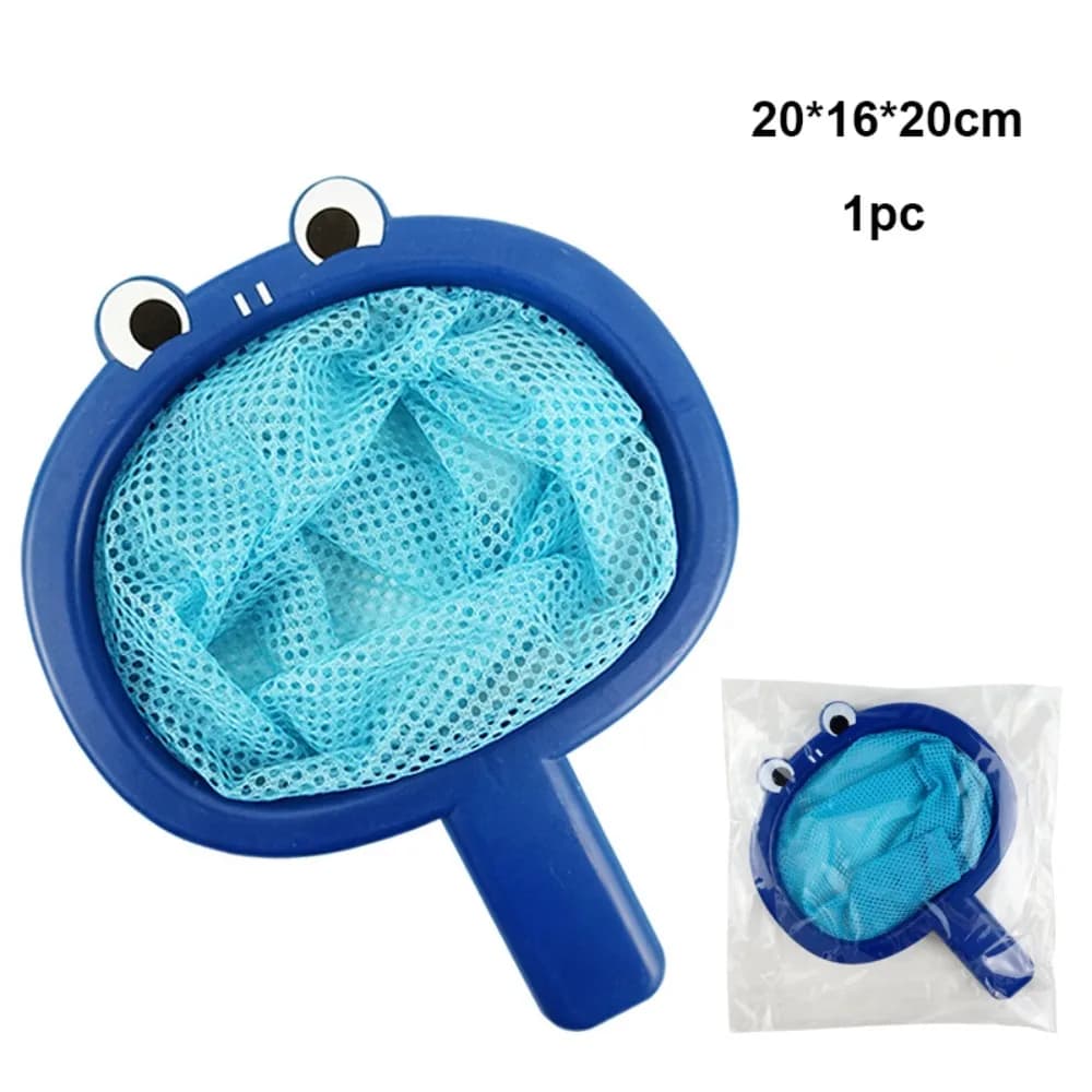 1 pz/1 set giocattoli da bagno in plastica per bambini animali dei cartoni animati divertimento da bagno bambini che giocano in acqua reti da pesca per ragazzi e ragazze