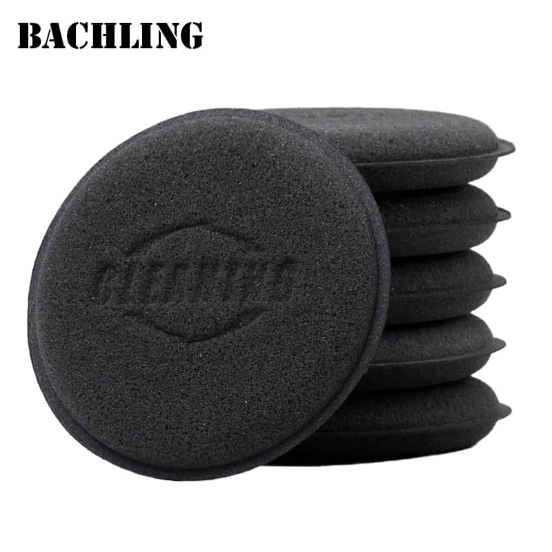 12Pcs Round Polishing Sponges for Car Wax Applicator Pad High Density Cleaning Sponge Auto Detail Washing Car Cleaning Tool
