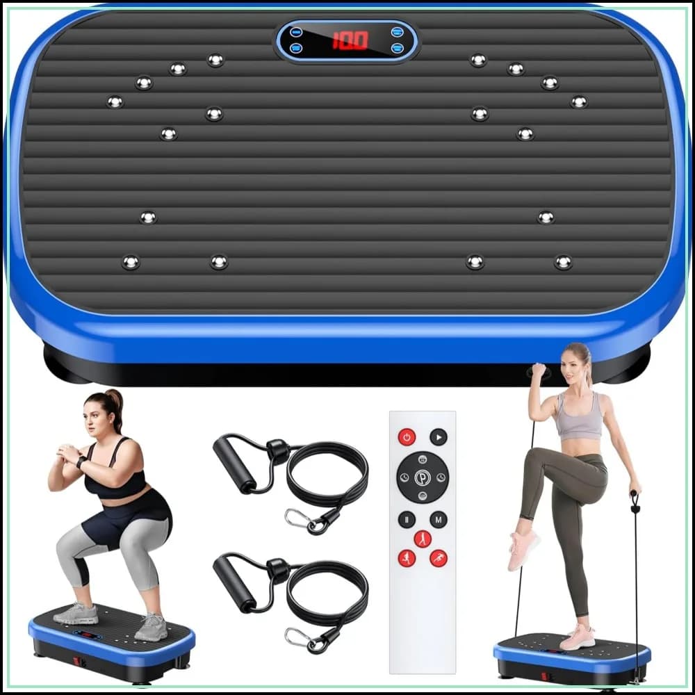 Whole Body Vibration Plate for Weight Loss & Lymphatic Drainage, 180 Speeds Fitness Platform