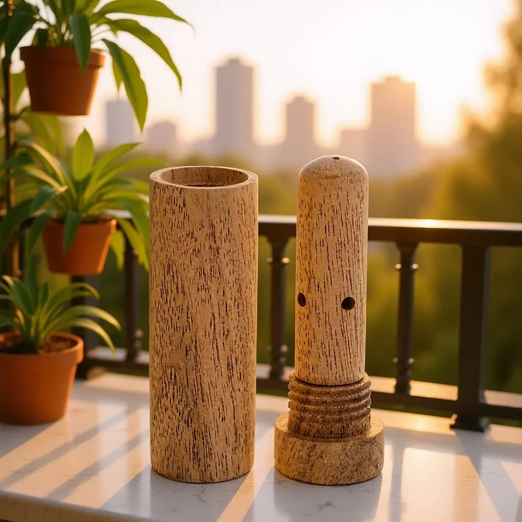 Wood Nasal Inhaling Stick Essential Oil Inhaler Stick Portable Aromatherapy Nasal Diffuser Longlasting Scent Inhaler for Energy