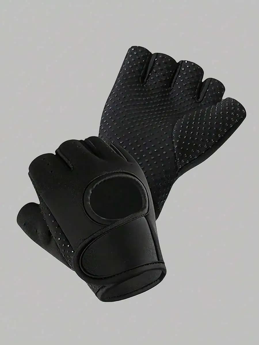 1 Pair Unisex Breathable Fitness Workout Gloves, Suitable For Basketball, Dumbbell, Weightlifting, Pull-Up Bar, Cycling, Half