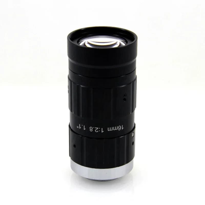 10MP 1.1" 16mm C-Mount Lens Machine Vision Low Distortion F2.8 4K Lens for UHD Industrial and CCTV IP Security Cameras SL-0401