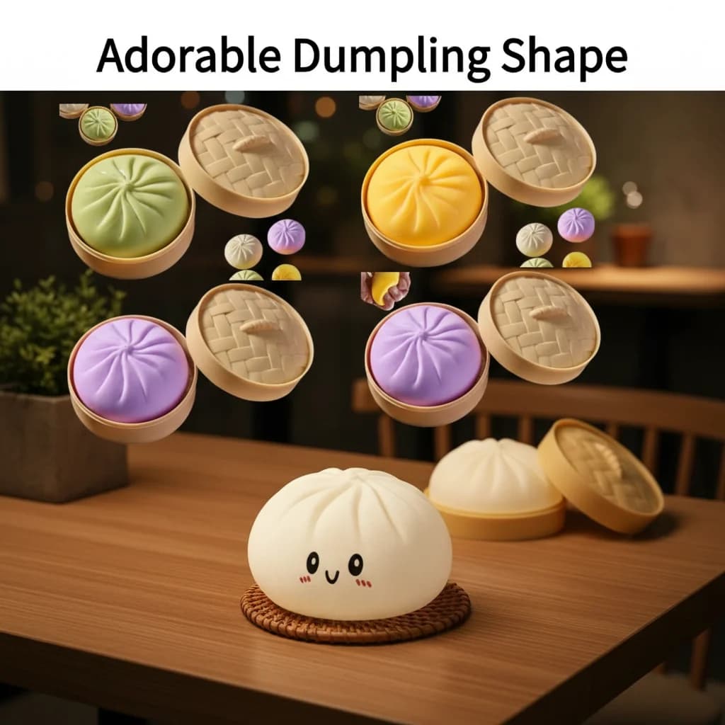 Grande cuscino per gnocchi Morbido peluche abbracciabile per la decorazione domestica Adorabile forma di gnocco con palla di pasta con espressione giocosa