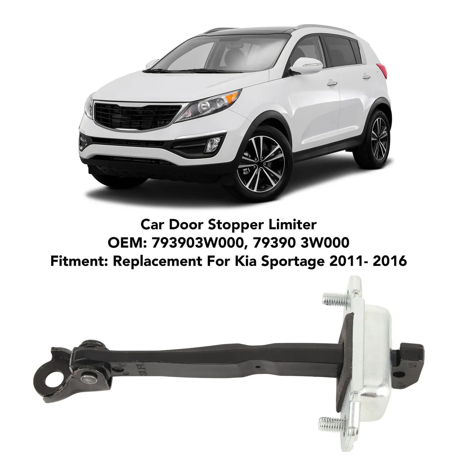 Car Door Stopper Limiter 793903W000 Front Right Door Check Arm Stop Hinge Strap Replacement For Kia Sportage 2011 to 2016