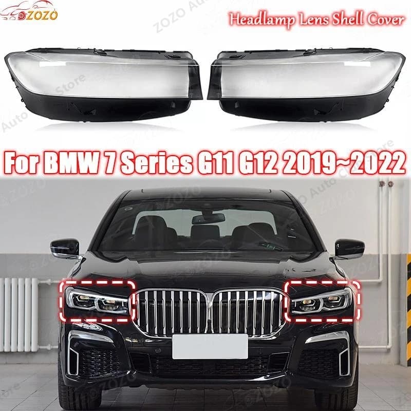 Per BMW Serie 7 G11 G12 2019 2020 2021 2022 Faro Ombra Testa Della Lampada del faro copertura della lampada accessori auto Auto Luce Assemblaggi