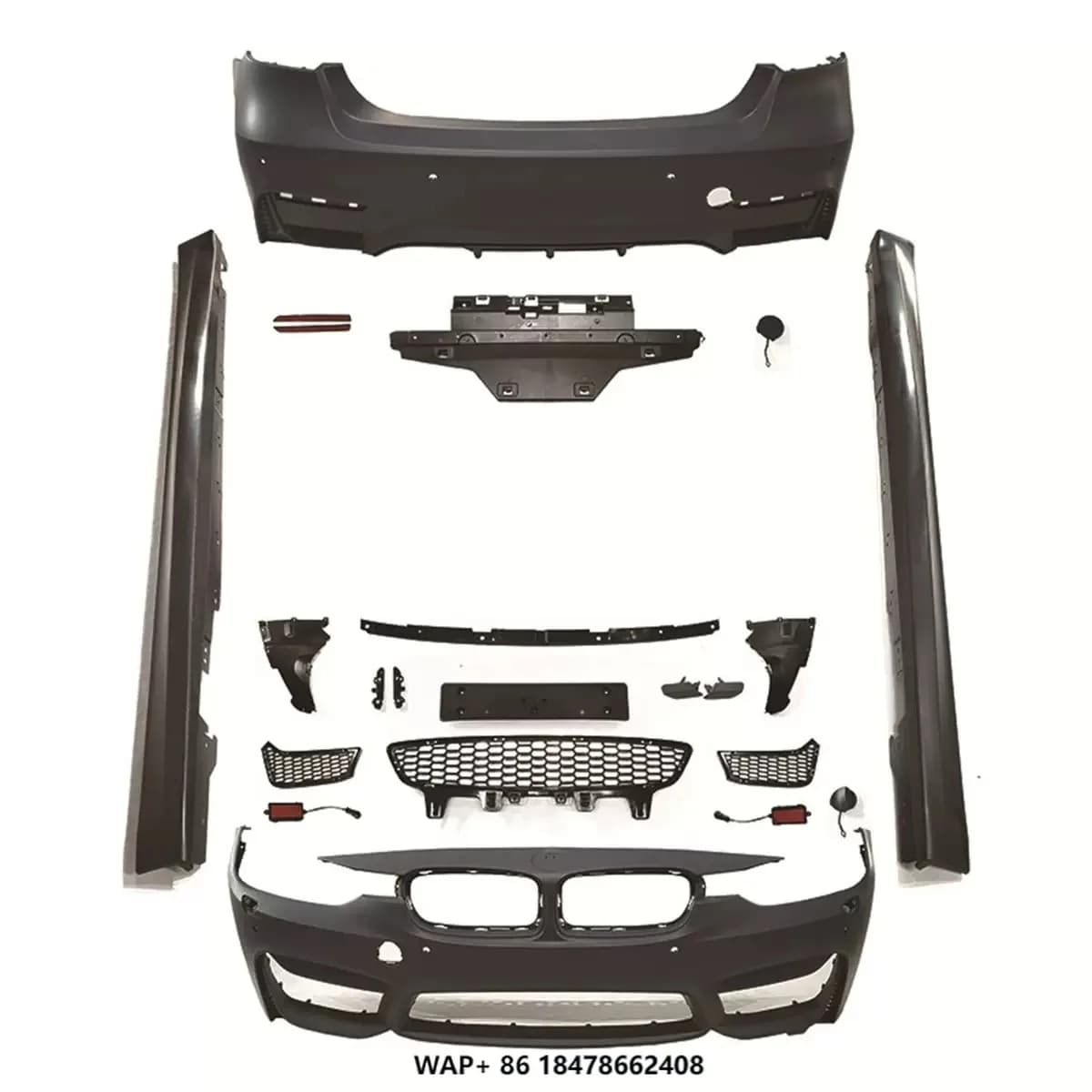 Spedizione veloce PP 12-18 Serie 3 F30/F35 Modificato M3 Kit carrozzeria Paraurti anteriore posteriore per auto Minigonne laterali Parafanghi per auto Cappe per auto