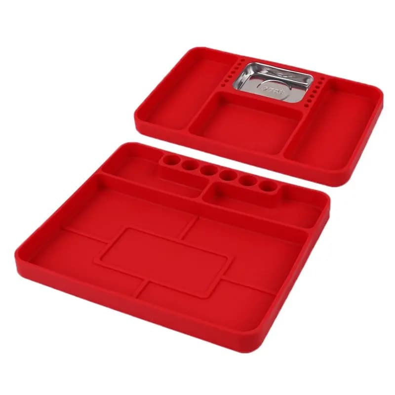 ABGH-Premium Silicone Tool Tray Set With Magnetic Organizer Mat For Efficient Tool Management
