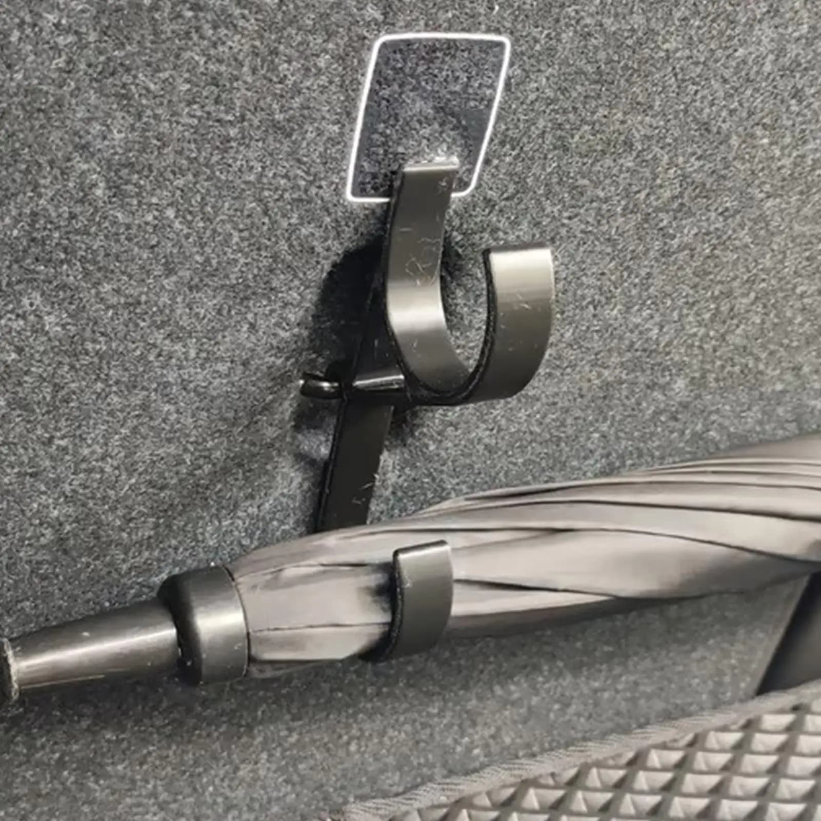 2 pezzi gancio per ombrellone per auto ombrellone supporto per auto gancio per bagagliaio clip di stoccaggio sedile posteriore per visiera del sedile camion barca passeggino sedia a rotelle
