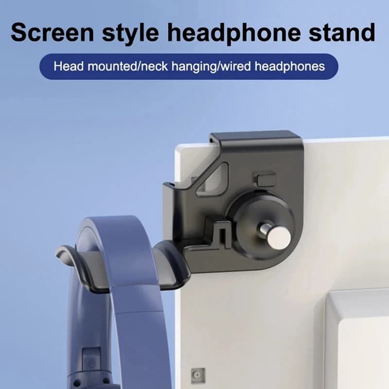 New Support for Headphones Monitor Hook for PC Wall Hook Monitor Earphone Holder Hook for Universal Ear Hanger ABLL