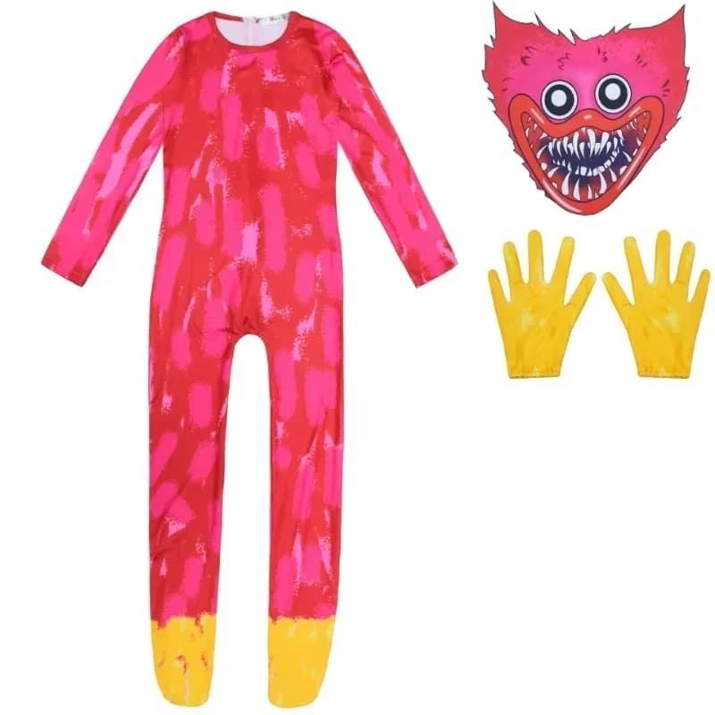 ♥ 2026 New Huggying Wuggy Halloween Costumes for s Anime Cosplay Bodysuit Funny Party Clothing ren Jum ★ Look at me ↑_↑