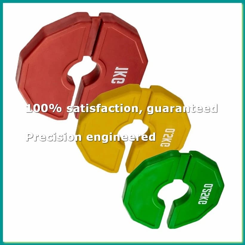 1 Weighted Plate Scratch for Gym, Micro Type, for Manubri, Green 0.25KG-FABY