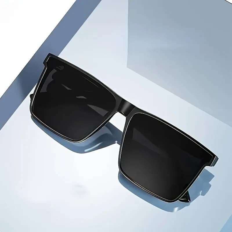 Semplici occhiali quadrati neri alla moda unisex da viaggio all'aperto guida fotografia puntello montature da vista eleganti per uomini e donne