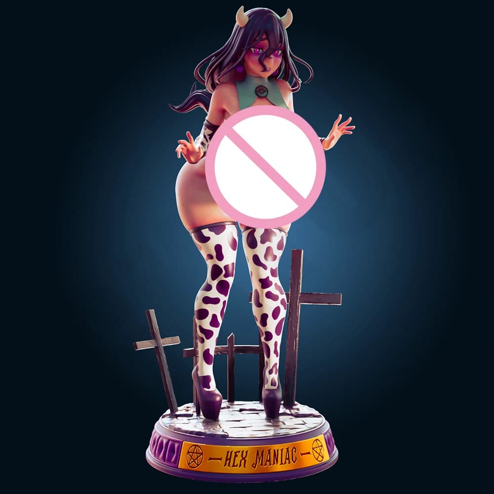 1:24 FUTA Hex Sexy Girl Maniac NSFW 3d Stampa Kit Giocattolo In Resina Gk Non Verniciato Figurine Fai Da Te Smontato Statua Figure Giocattoli di Modello