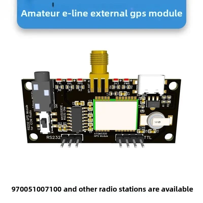 Amateur Radio Station External GPS Signal Source Association IC-9700 7100 5100, Etc.