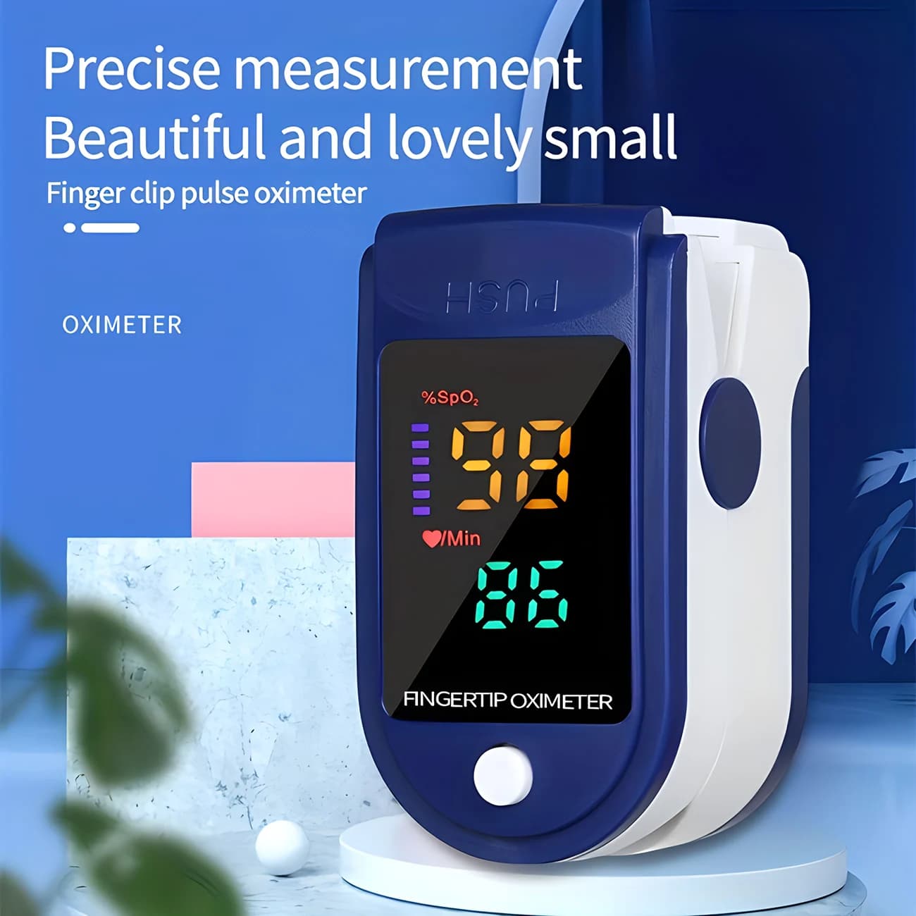 Contactless front thermometer for newborns, children and adults - Immediate touchless infrared thermometer for fever, pulse oxymeter