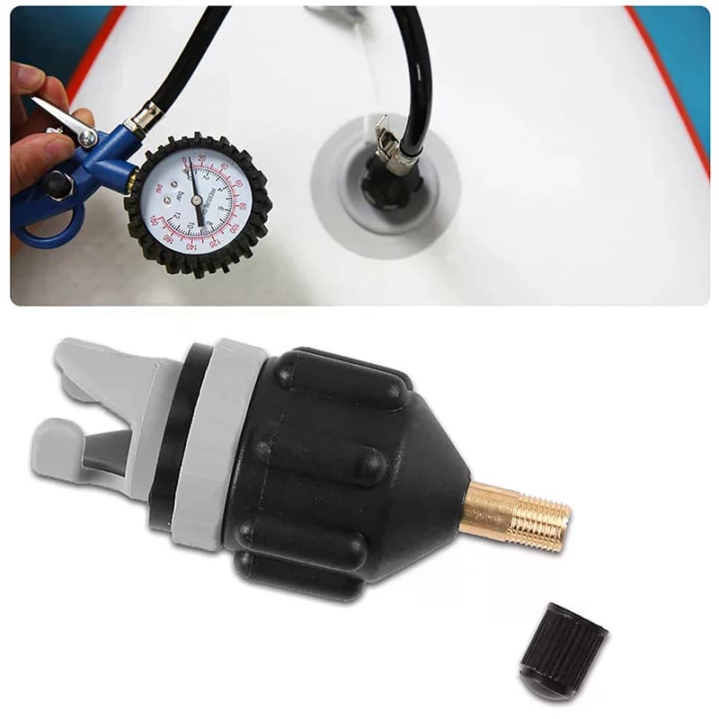 Nuovo Adattatore per Pompa d'Aria per Tavole da Surf, Gonfiabili, Stand Up Paddle Board, Gommoni, Kayak - Convertitore per Valvole e Compressori, Ugello per Surf
