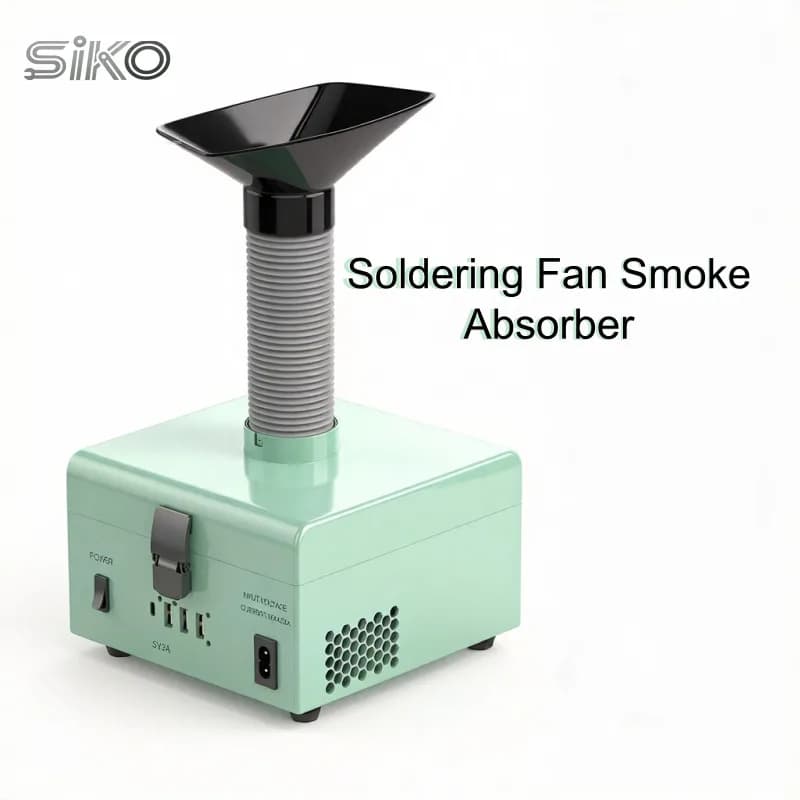 Soldering Fume Extractor Filter Smoke with 3 Helping Hands LED Light Filters 5V3A USB for Efficient Welding Fume Removal​ Tools