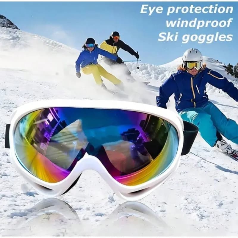 Sport all'aria aperta Occhiali da sci Antiappannamento Protezione UV400 Maschera da sci Maschio Femmina Anti-Fog Big Face Occhiali da neve Snowboard Occhiali da sci