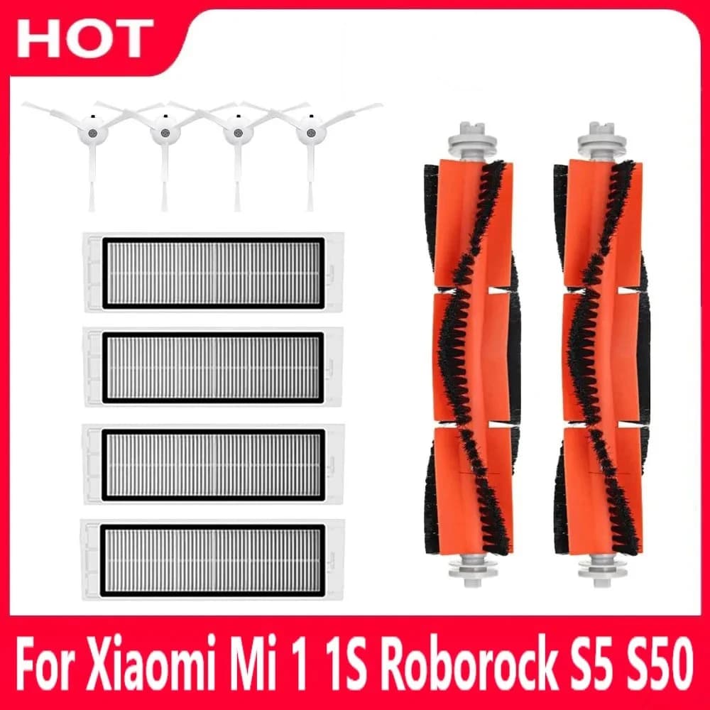 Filtro Hepa Spazzola principale Spazzola laterale Pezzi di ricambio per Xiaomi Mi 1s 1st Roborock S5 S50 Max Mijia Robot Aspirapolvere Accessori