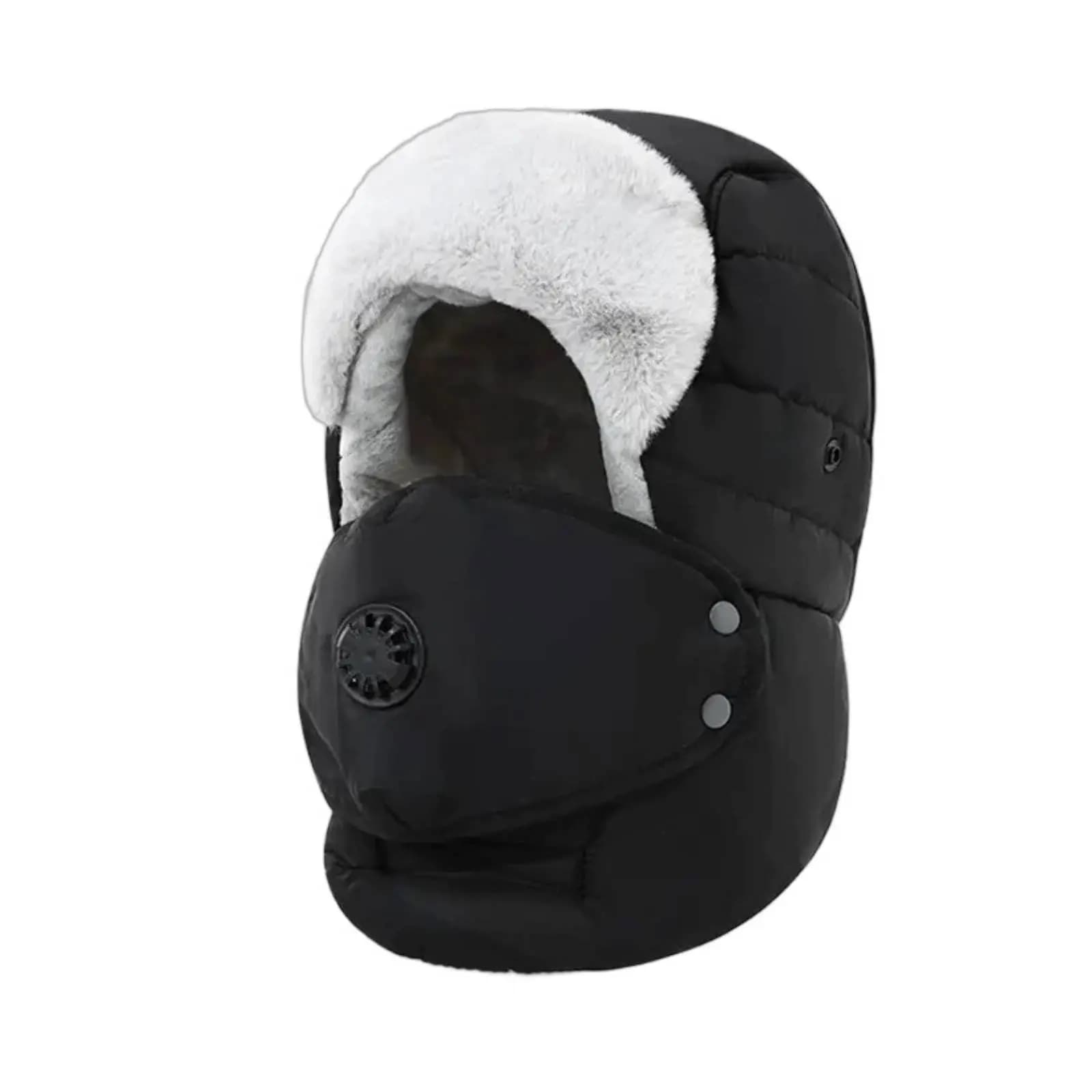 Cappello Ushanka Invernale, Caldo e Antivento, Protezione per le Orecchie, Unisex, Occhiali Staccabili, per Sci e Ciclismo