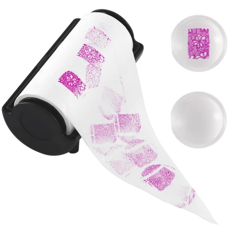 60Pcs/Roll Seal Stamp Polish Paint Remove Accessory Sticker Cleaner Nail Art Manicure Tool