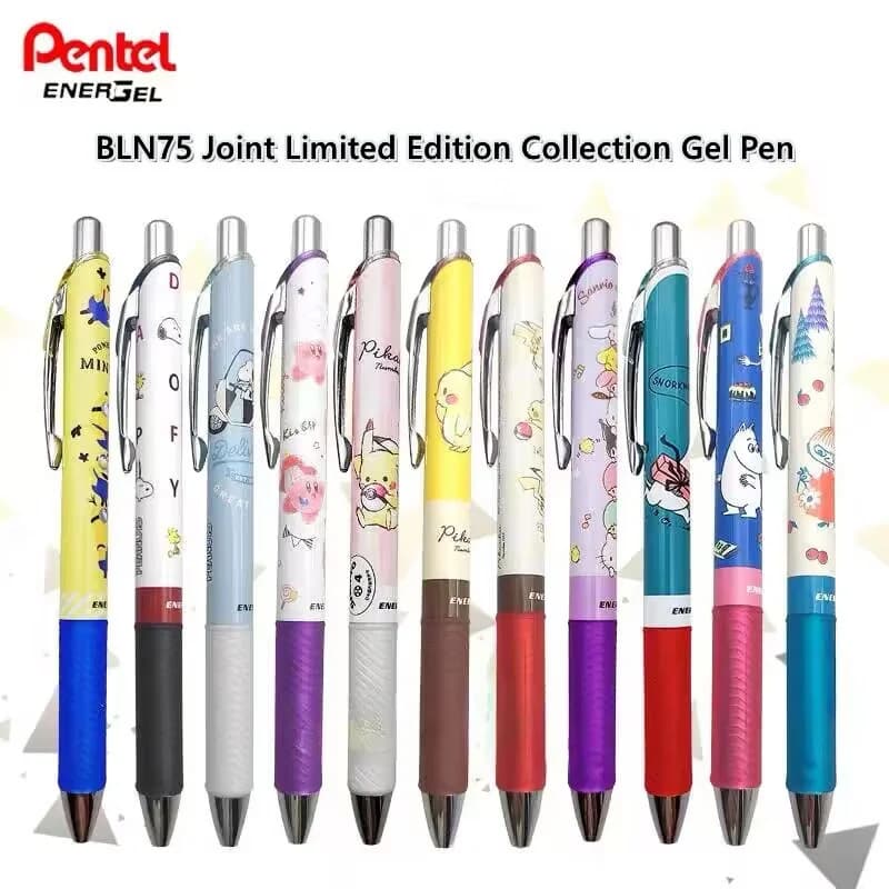 1 pz Pentel BLN75 penna Gel nera ad asciugatura rapida Cute Cartoon Anime Special Edition Collection cancelleria giapponese materiale scolastico