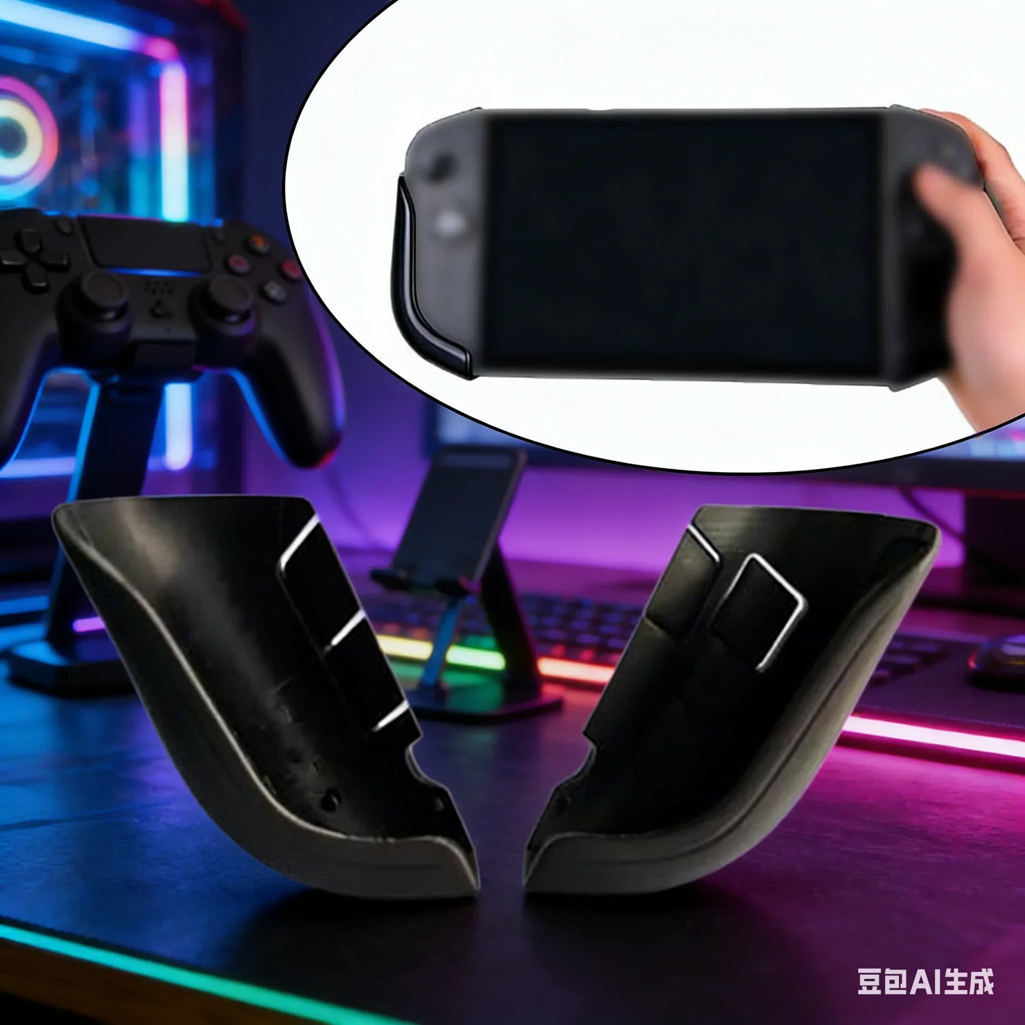 Impugnatura ergonomica stampata in 3D per Legion-Go 2, impugnatura antiscivolo per console portatile, custodia protettiva, accessori per giochi