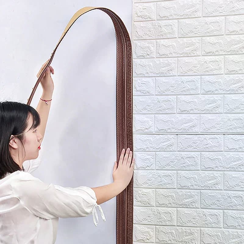 Waterproof and impact resistant edge for background walls, decorations for living room and wall stickers