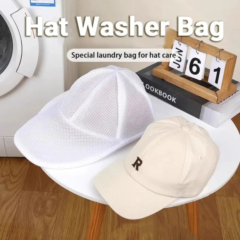 Washing Bags Baseball Anti-Deformation Hats with Support, Robust Cleaning Bags Dishwasher Washable Hats, Drying Bags