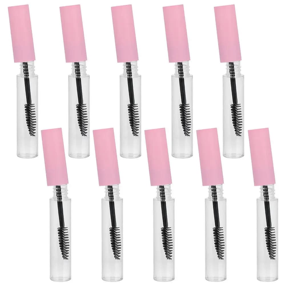 15 Vacuum Tubes for Mascara, Light Plastic Containers for Eyelash Cream, Rechargeable Makeup Flacons, Essential Travel for DIY Eyelash