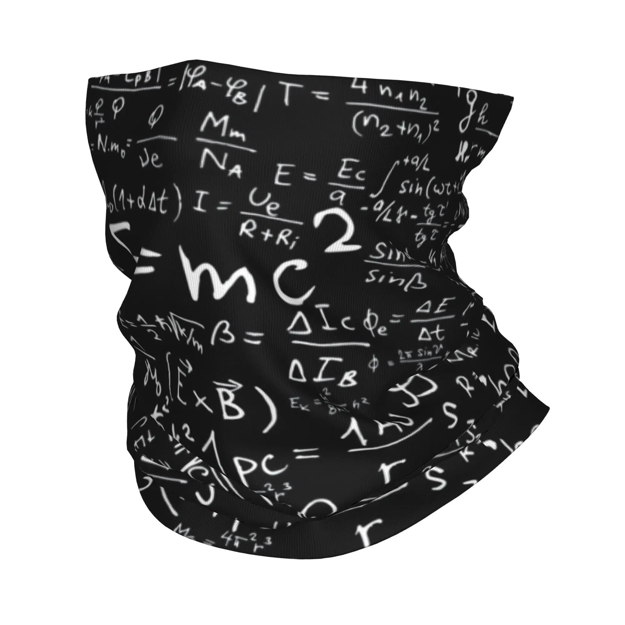 Scaldacollo Bandana Personalizzata con Equazioni di Fisica per Escursionismo Caccia Donna Uomo Sciarpa Avvolgente Fascia per la Testa Scienza Matematica Geek