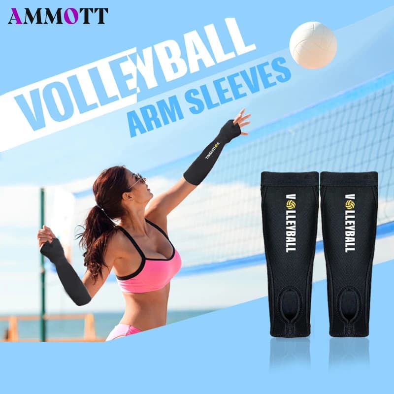 1 paio di cuscinetti per il braccio che passano colpire maniche per l'avambraccio con cuscinetti in schiuma di protezione, maniche imbottite per pallavolo e basket per l'allenamento