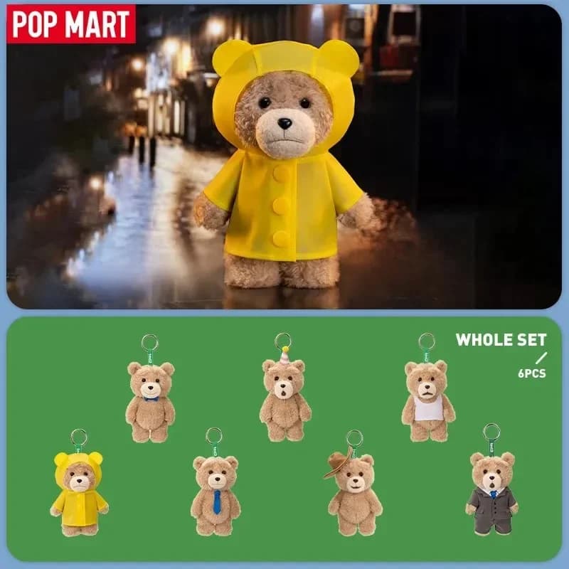 POP MART GONG Ted2 SeriesAction Ciondolo Scatola cieca Scatola misteriosa Guess Bag Giocattoli Bambola Cute Anime Figure Ornamenti per il desktop Coll