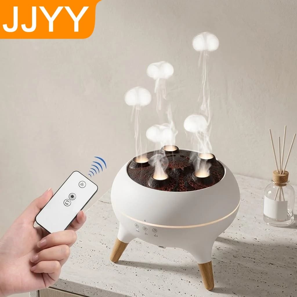Diffusore di Aromi a Nebbia Fredda con 7 Colori LED, Ultra Silenzioso, Spegnimento Automatico, Diffusore di Oli Essenziali per Casa e Camera da Letto