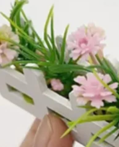 1/12 Scale Dollhouse Flower Potted Plant Mini Garden Decoration Micro Landscape Ornament For Dolls Houses