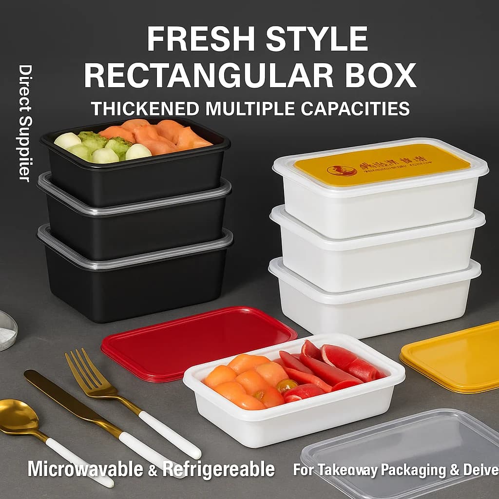 12/20/50pcs Food Box Fruit Salad Box Food Box Cooking Pass Preparation Bento Refrigerator Storage Containers For Foods