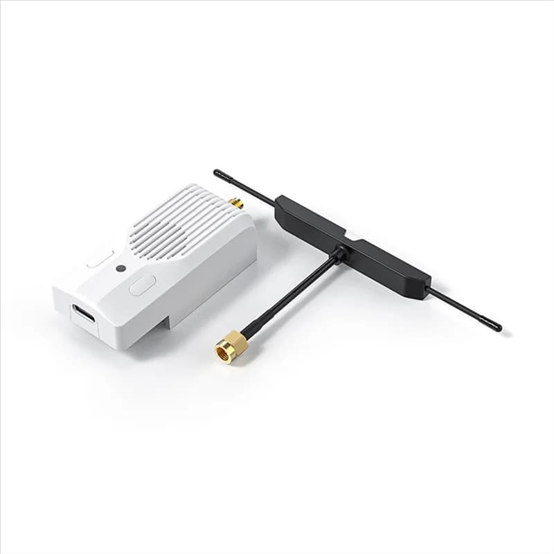 Modulo Nano TX V2 ELRS 915Mhz con Zaino e Tasti di Scelta Rapida Personalizzati per Droni da Corsa FPV con Antenna T-LED