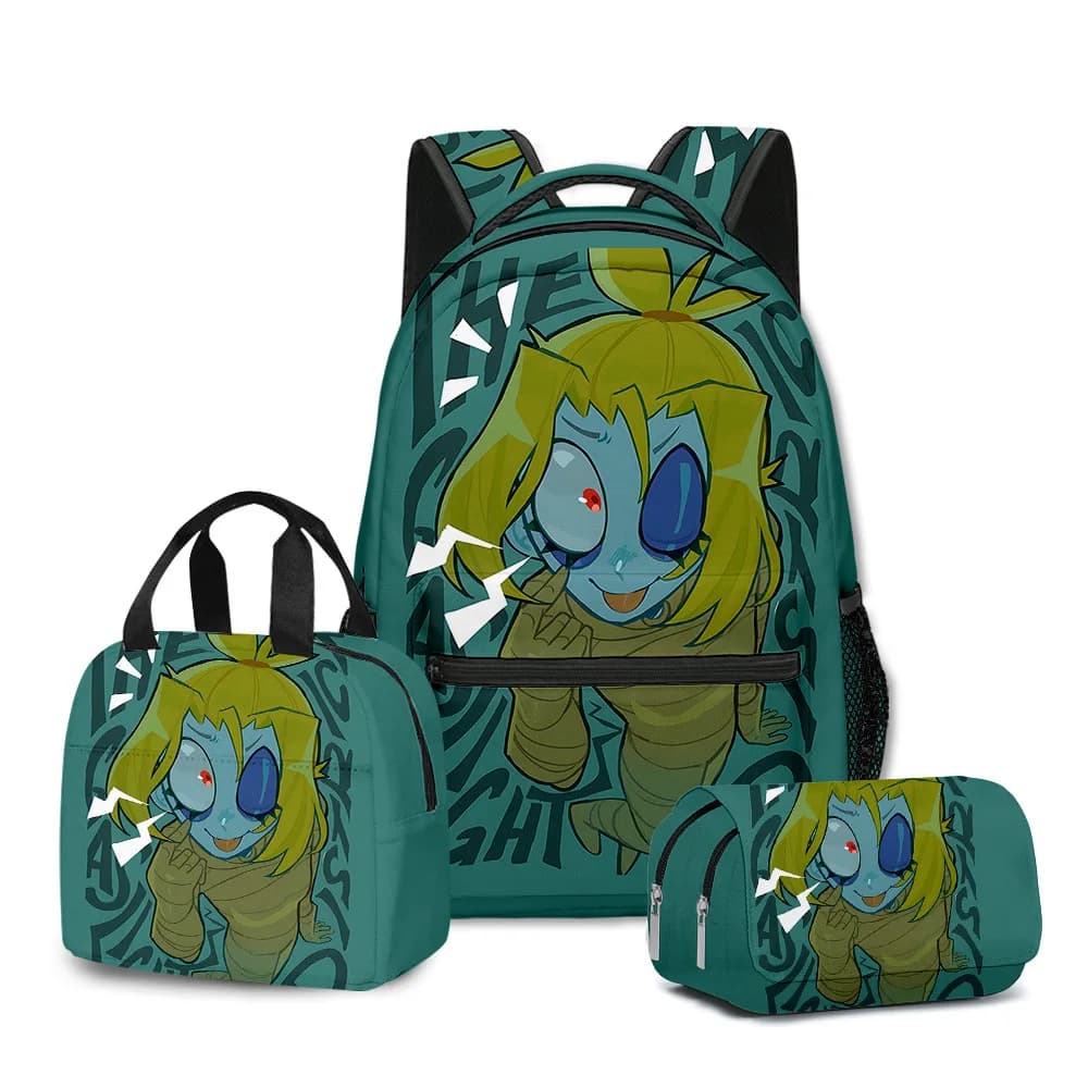 Classic Novelty Cool The Gaslight District 3D Printed 3pcs/Set Student School Bags Laptop Daypack Backpack Lunch bag Pencil Case