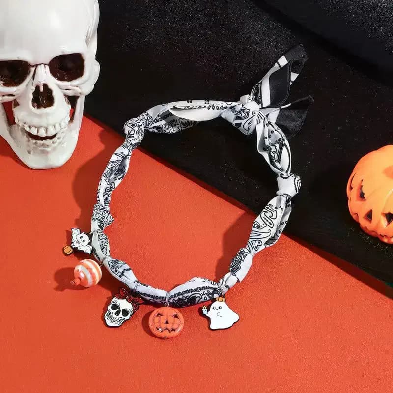 2025 Collana con sciarpa calda di Halloween Collana con ciondolo colorato in acciaio inossidabile Conchiglia di pesce Cavalluccio marino Gioielli con ciondolo d'amore