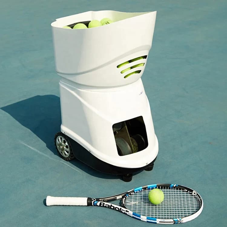 Lanciamo automatico di palline da tennis con telecomando APP mobile per l'allenamento della macchina