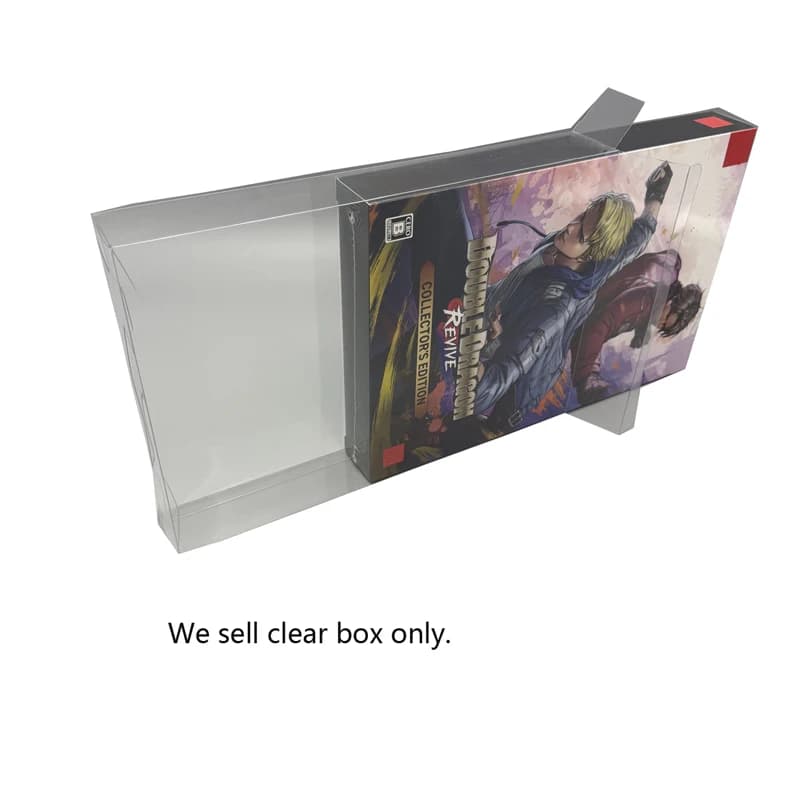 50 Pezzi Scatola Protettiva Trasparente per Switch, Edizione Limitata Double Dragon Revive JP, Custodia in Plastica per Esposizione e Conservazione