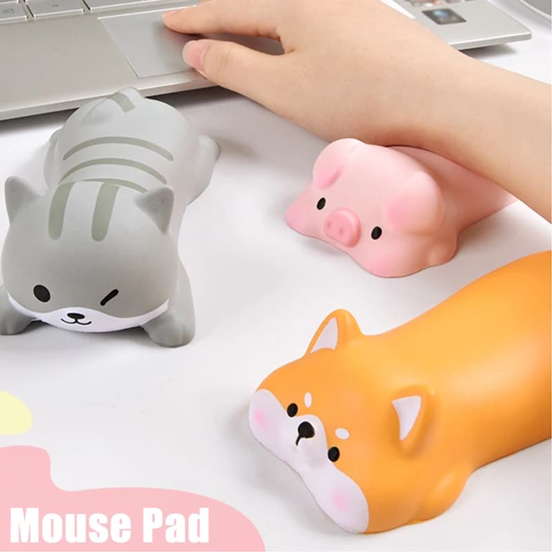 Simpatico poggiapolsi supporto per mouse pad computer PC portatile bracciolo per scrivania ergonomico ufficio Kawaii lento aumento giocattoli squishy regalo