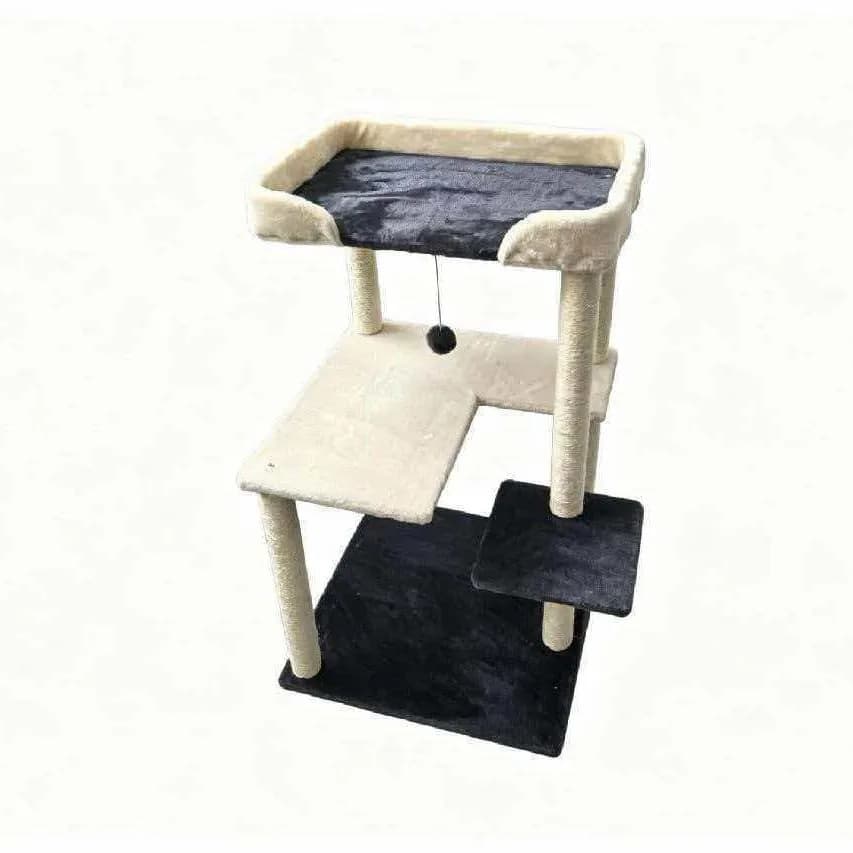 Cat Tree with Condo, Scratching Post, Perch, 1-Piece Multi-Function Cat Tower for Large Cats, Sisal Rope, Cat Activity Center