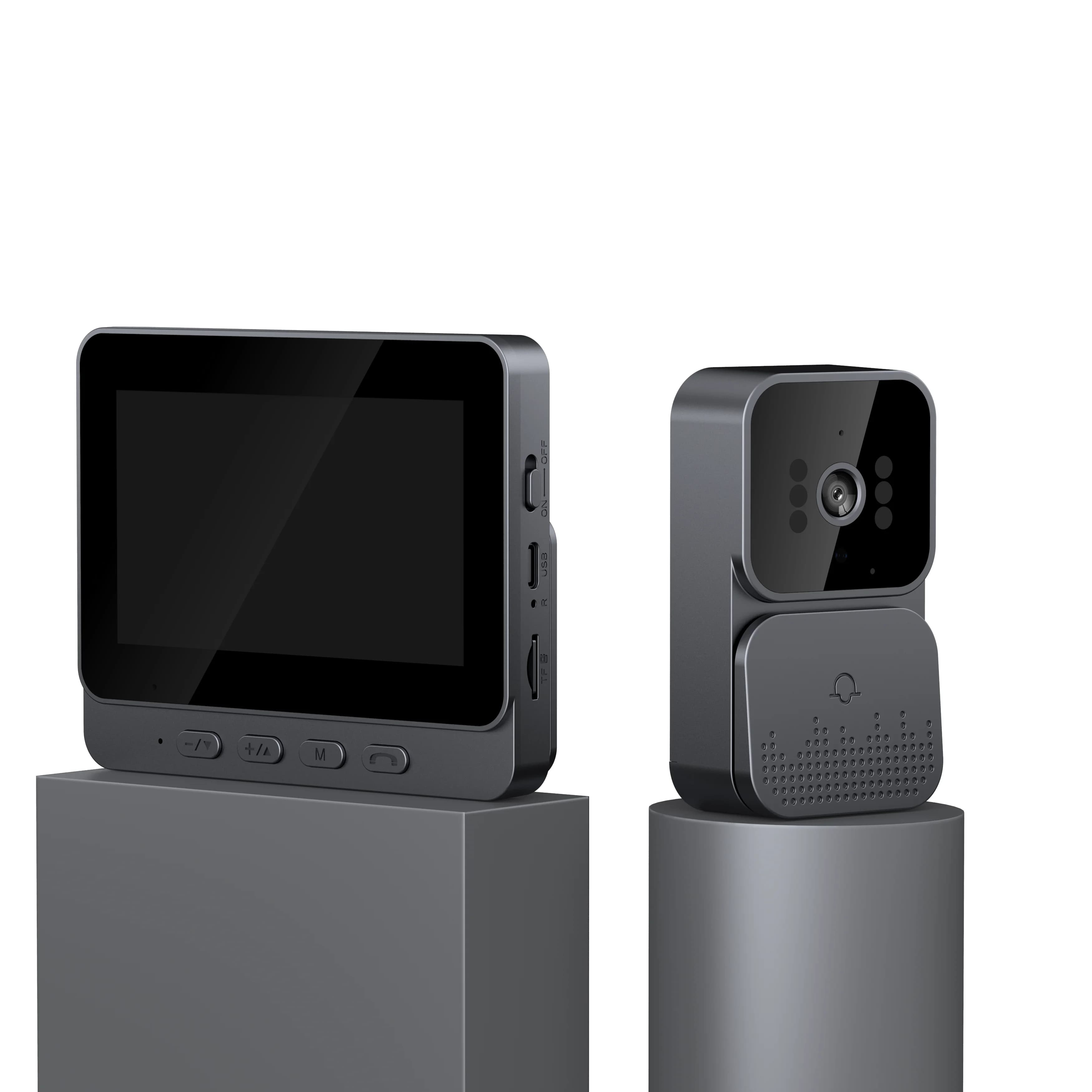 # Vendite calde per Wistino 1080p Monitor LCD da 4.3 pollici Sistema di campanello Audio bidirezionale 800Mah Batteria Videocitofono per visione notturna